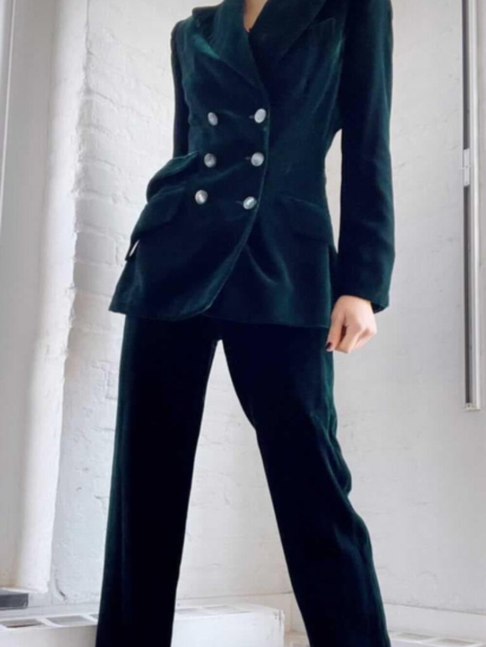 Tom Ford for Gucci Velvet Green Tuxedo Size 38